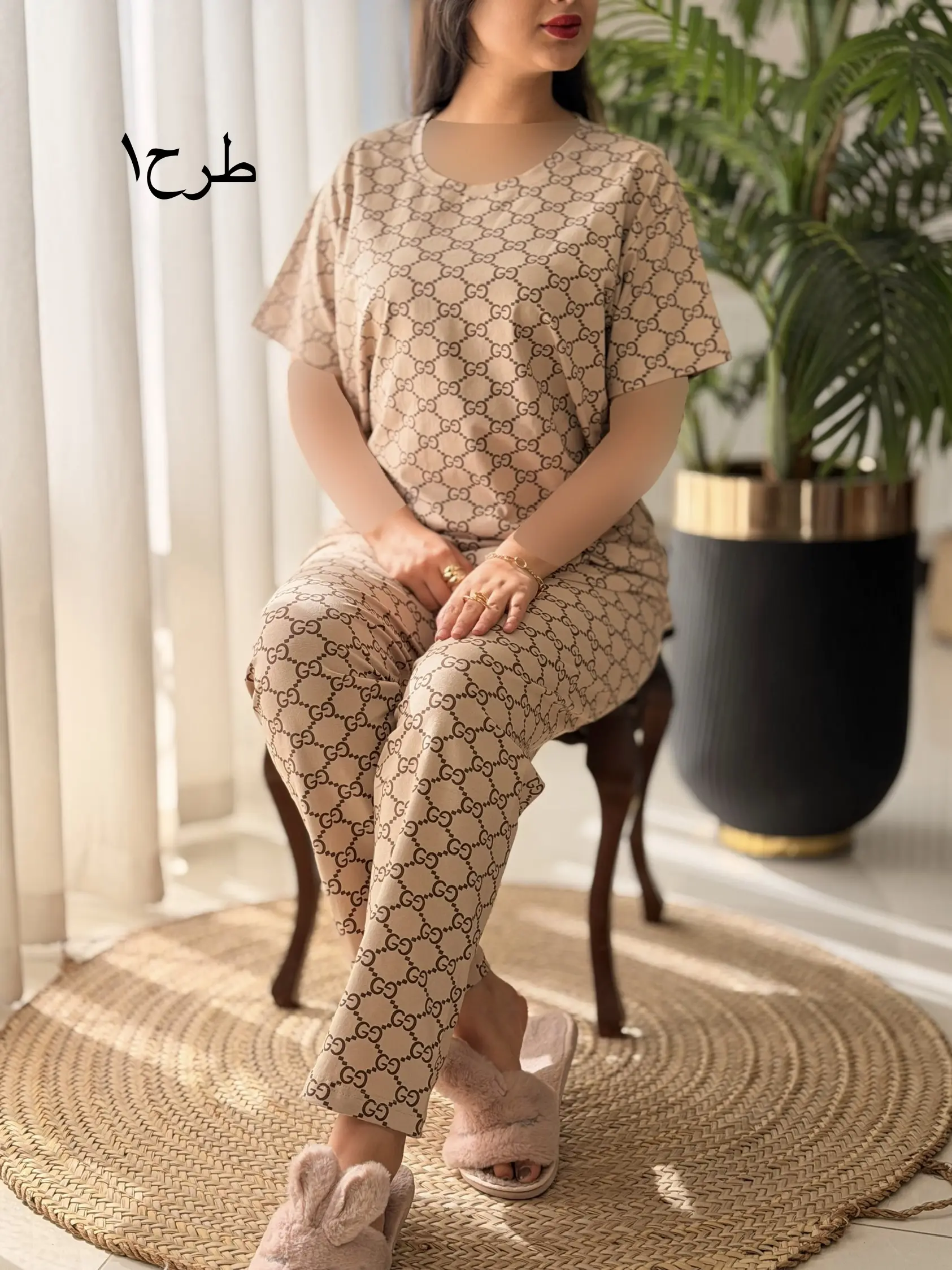 تیشرت شلوار طرحدار آیدا