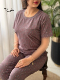 تیشرت شلوار طرحدار آیدا