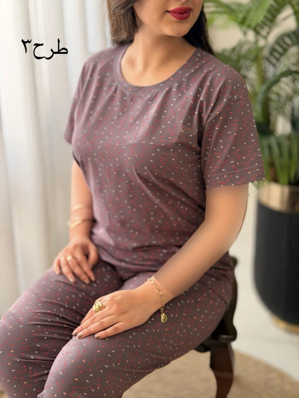 تیشرت شلوار طرحدار آیدا